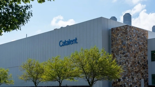 Exterior of a Catalent pharmaceutical manufacturing facility